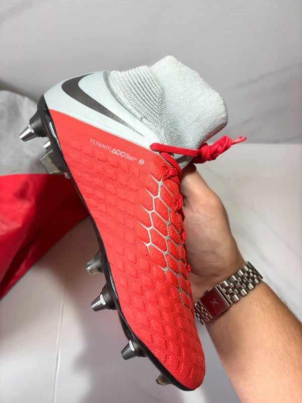 Nike Hypervenom 3 Elite DF SG-Pro Anti-Clog Raised On Concrete - Light Crimson/Wolf Grey