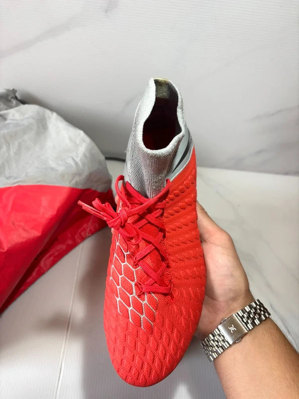 Nike Hypervenom 3 Elite DF SG-Pro Anti-Clog Raised On Concrete - Light Crimson/Wolf Grey