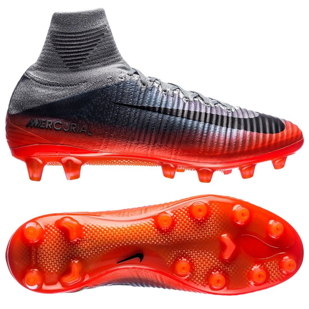 Nike Mercurial Superfly V Cr7 Chapter 4 Ag - Grey / Orange