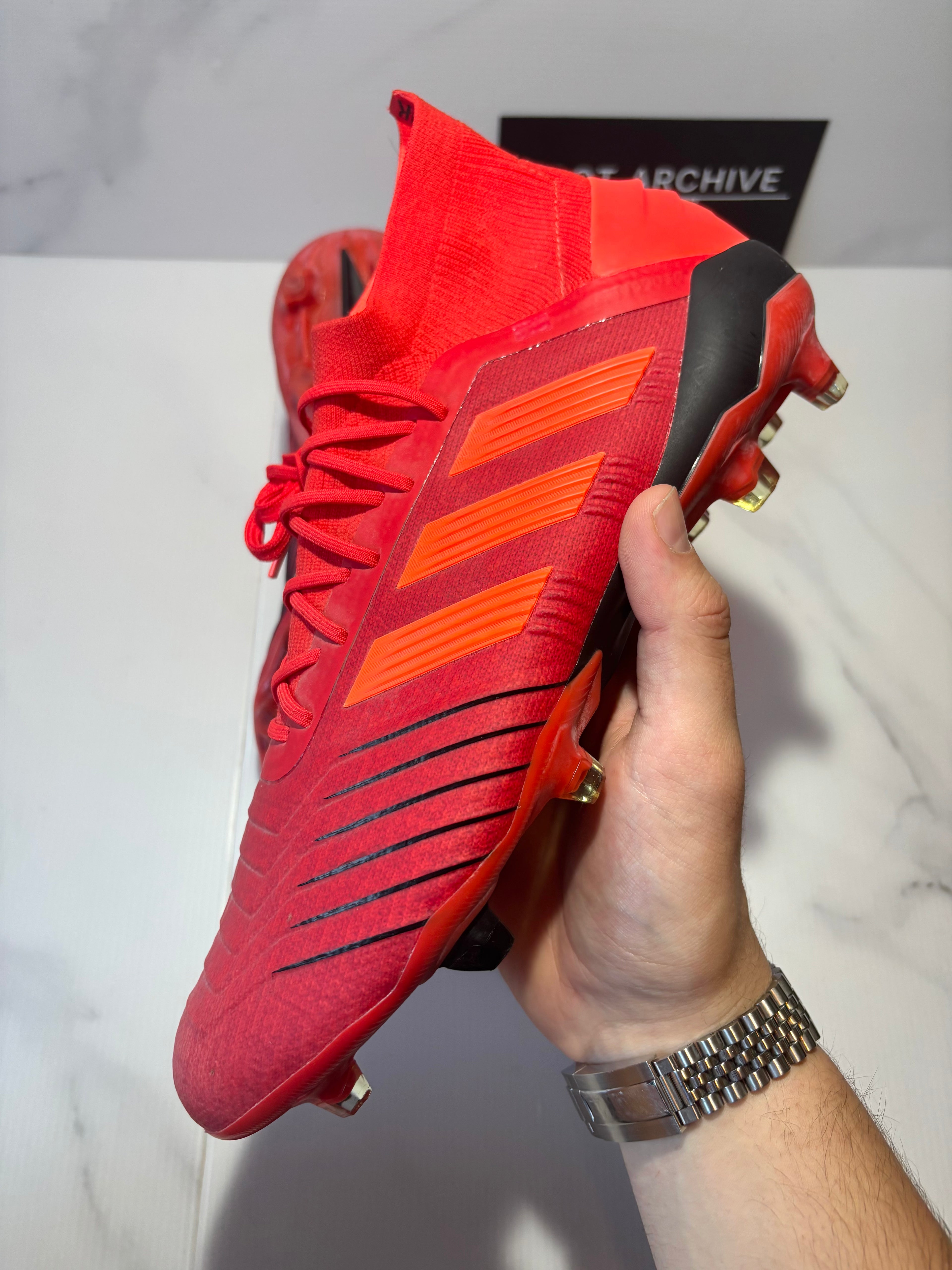 Adidas Predator 19.1 FG/AG Initiator – Action Red / Core Black