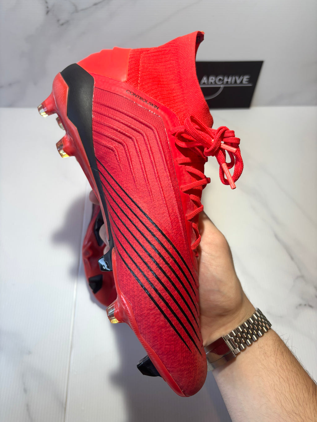 Adidas Predator 19.1 FG/AG Initiator – Action Red / Core Black
