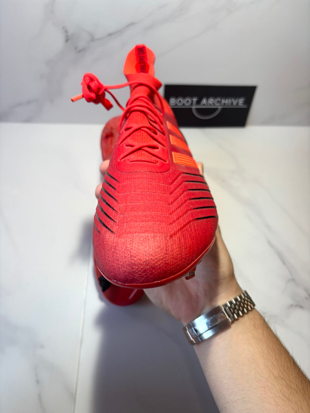 Adidas Predator 19.1 FG/AG Initiator – Action Red / Core Black