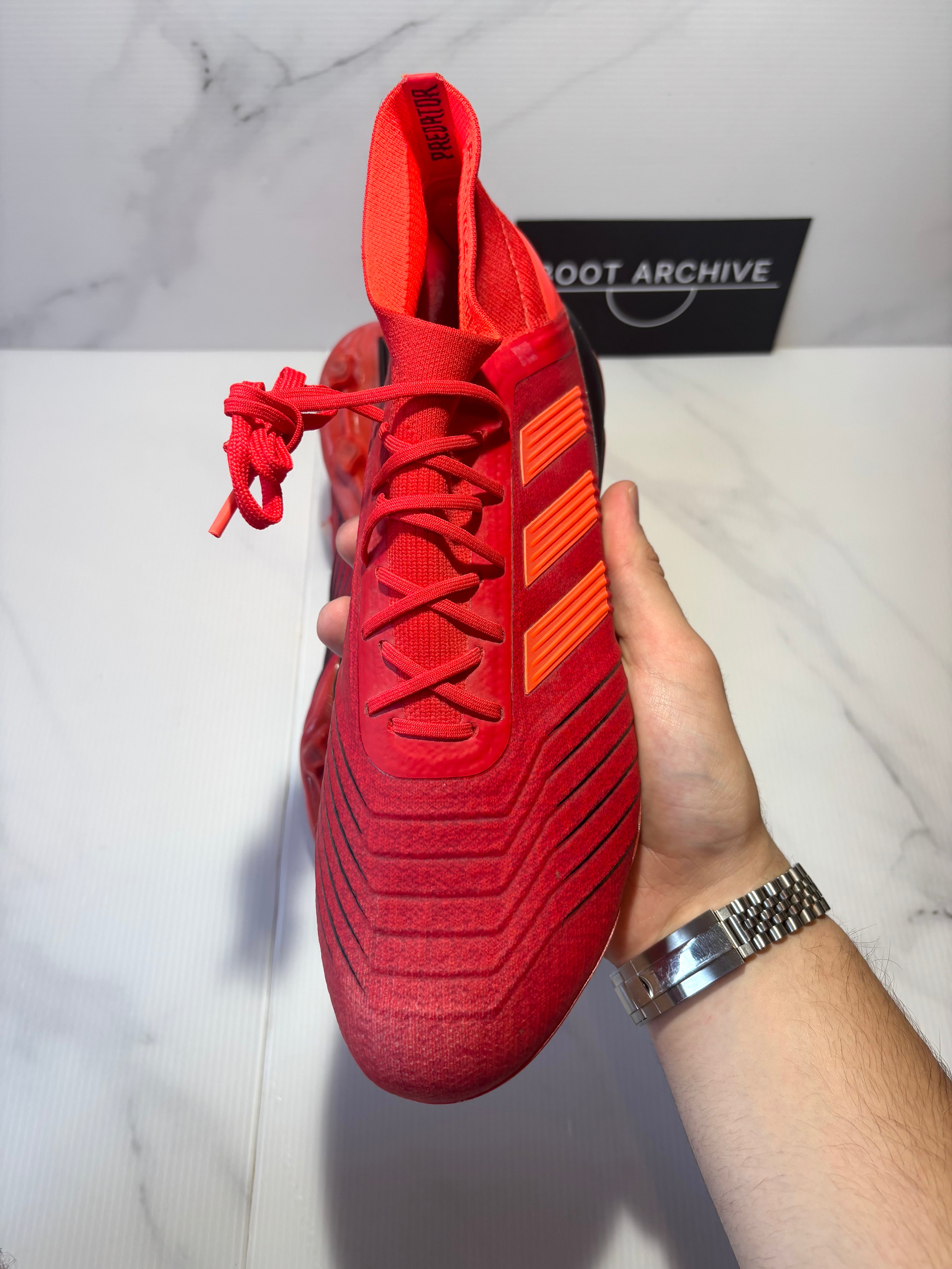 Adidas Predator 19.1 FG/AG Initiator – Action Red / Core Black